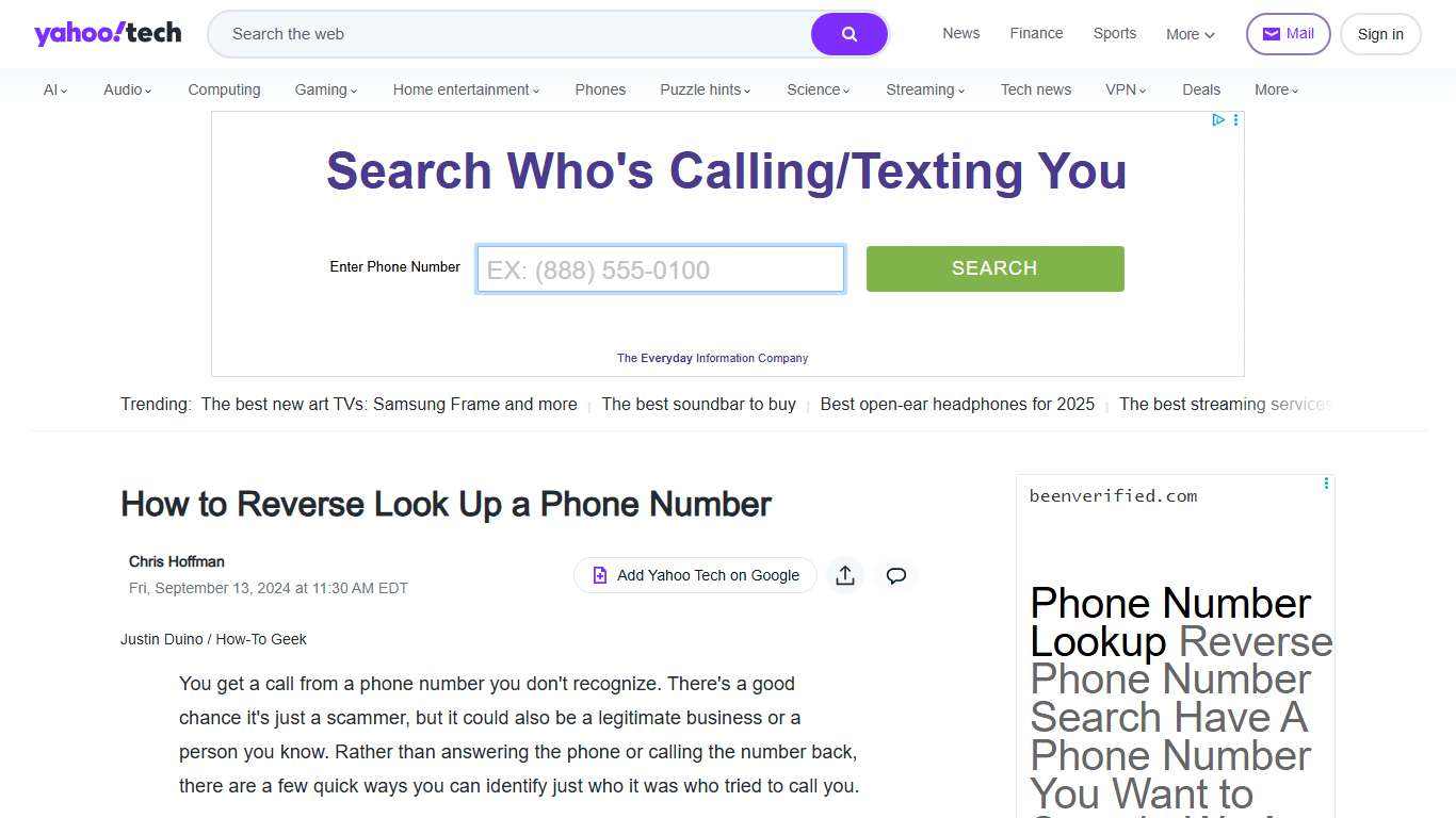 How to Reverse Look Up a Phone Number